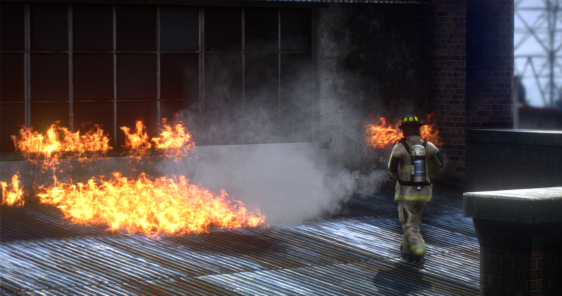 SAFR Fighting Fire